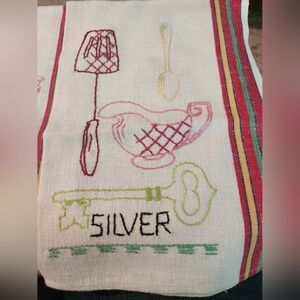 Vintage New Needlework Kitchen Towel, EmbroideryBrand new vintage Needlework
